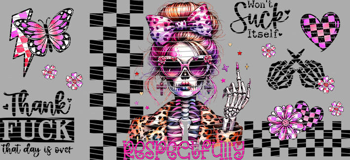 16oz Distressed Checkered-DC-34